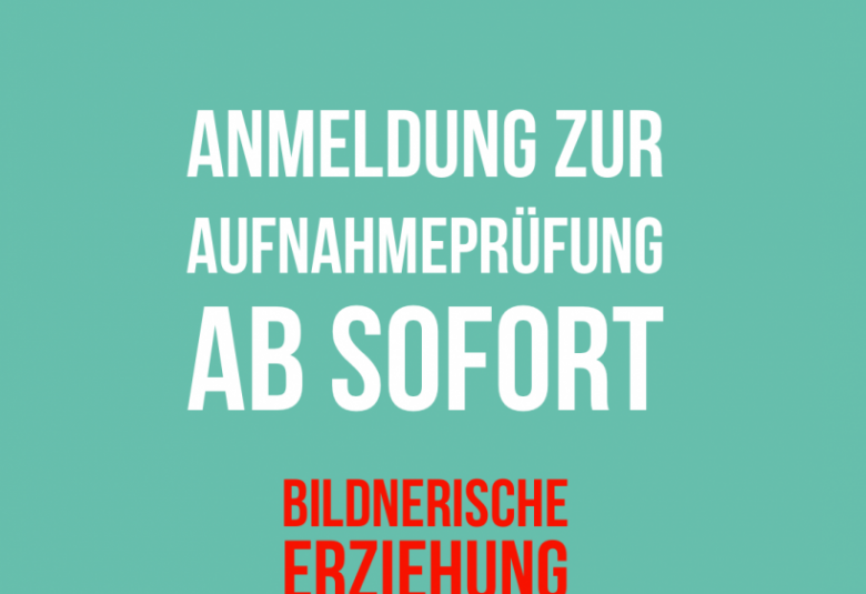Anmeldung Bildnerische