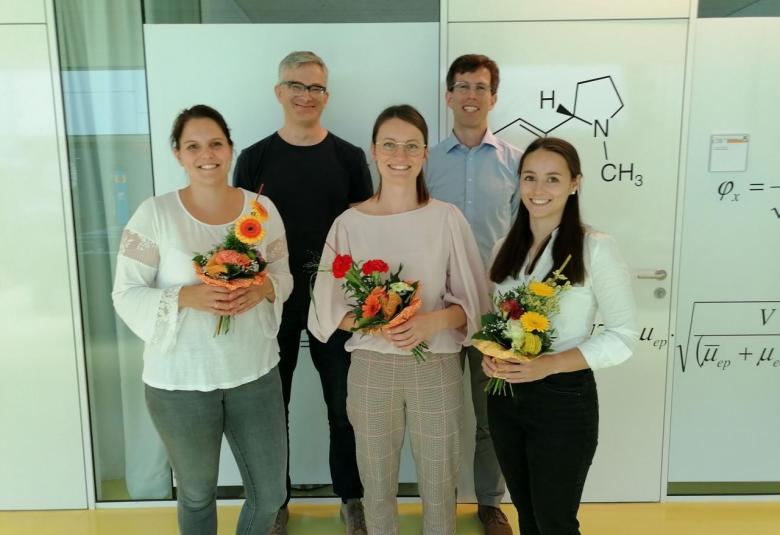 Das Bild vlnr.: Natalie Leitner, Thomas Müller, Valentina Glaser, Axel Eghtessad, Flora Bolter