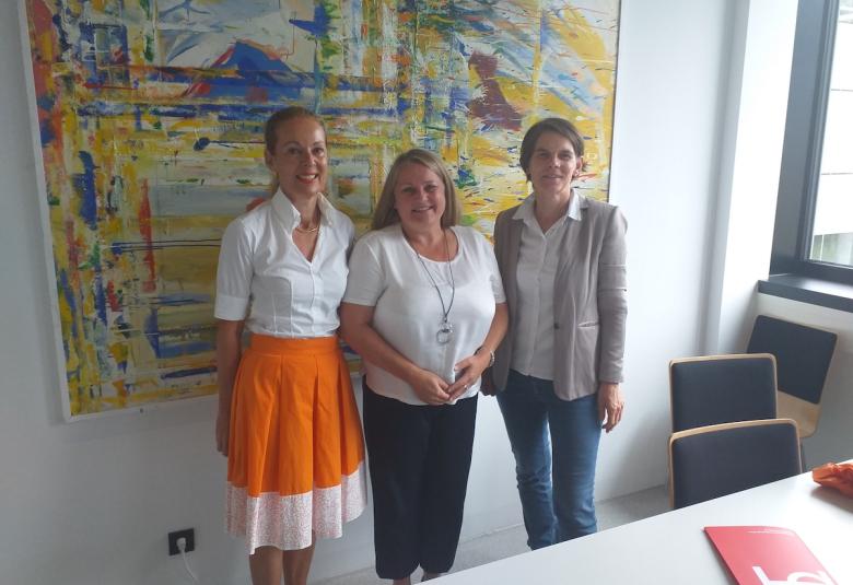 v.l.n.r. VR Plattner, Ingrid Hotarek, VR Alber