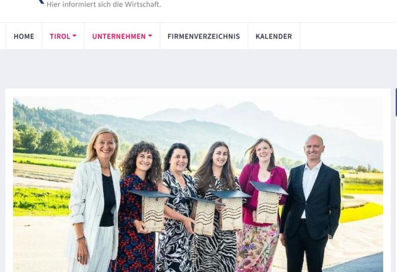 Biodiversitätsprojekt der PH Tirol in der Wirtschaftszeit.