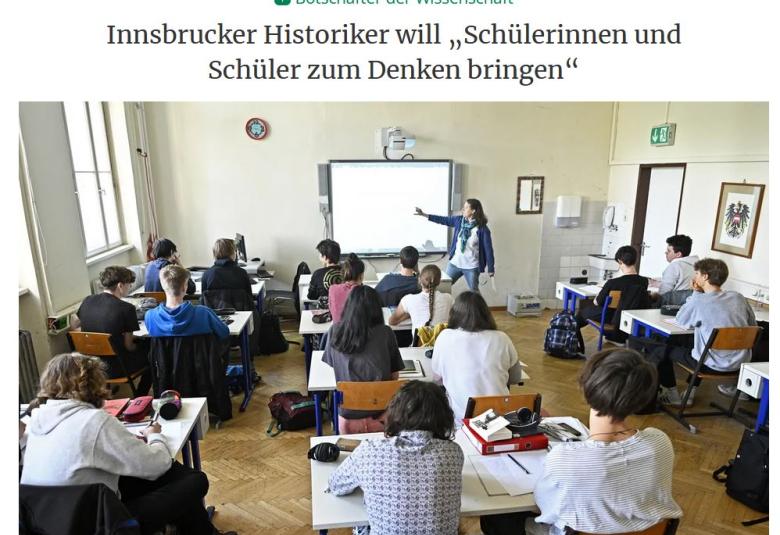 Tiroler Tageszeitung: Neue Initiative soll Vertrauen in die Wissenschaft stärken. 