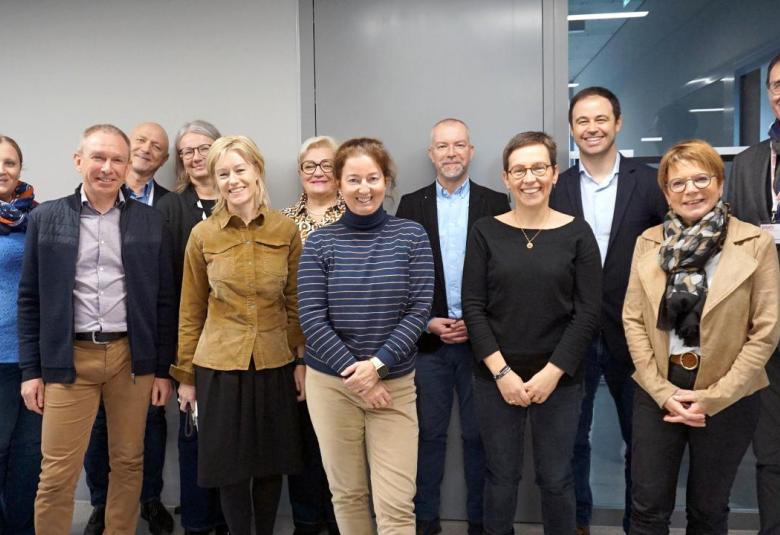 Den Auftakt der International Week bildete ein Treffen mit Rektorin Regine Mathies.