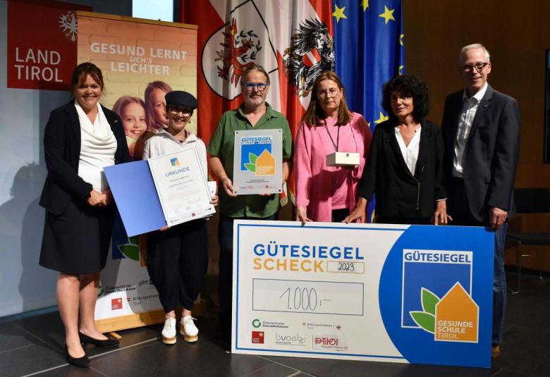Bereits zum 3. Mal erhielt die Praxisvolksschule das Gütesiegel "Gesunde Schule"