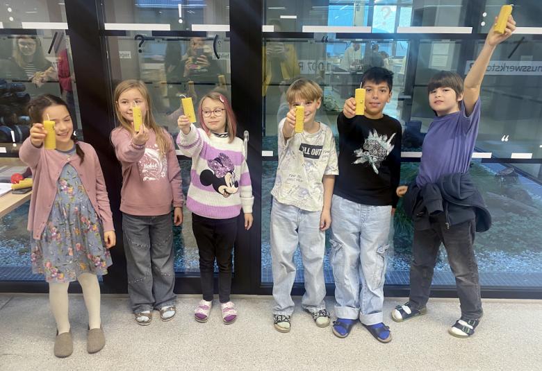 Kinder bei BNE-Aktivität