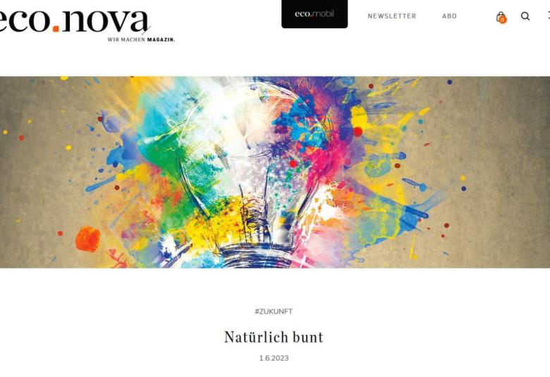 Die Wirtschaftszeitung econova berichtet im Juni über die Tagung "material matters".