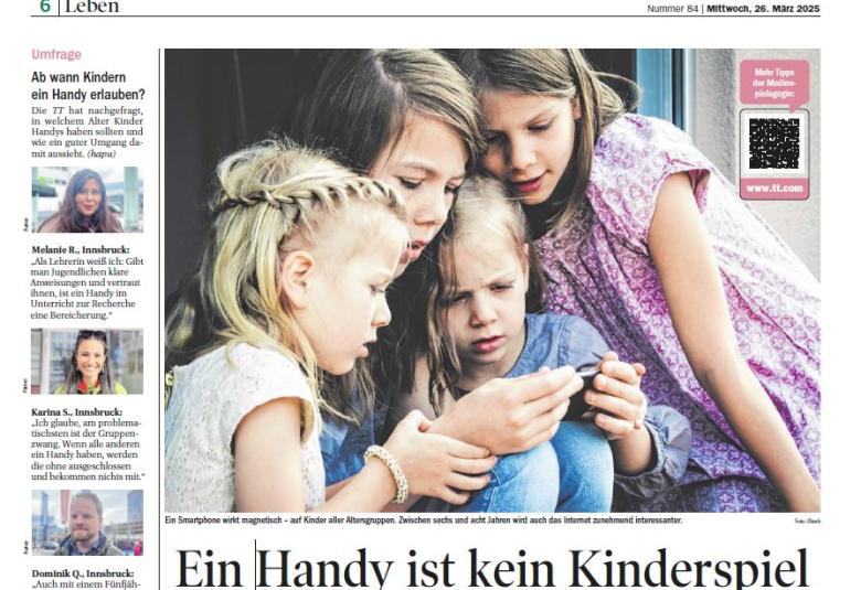 Expertin Sabrina Gerth im Interview zum Umgang mit dem Handy bei Kindern.