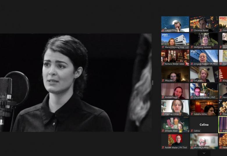 Virtuelle Weihnachtsfeier Chor