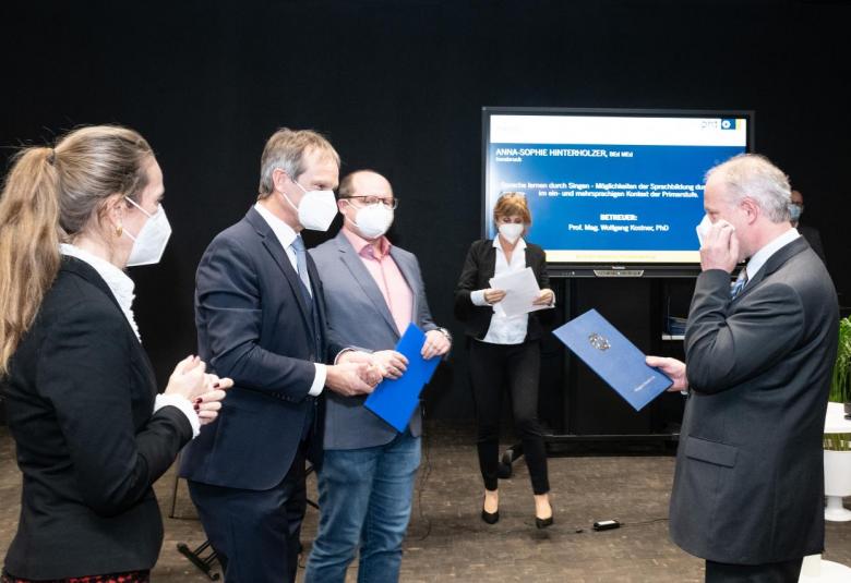 Feierliche Verleihung von Master-Zertifikaten an der PHT