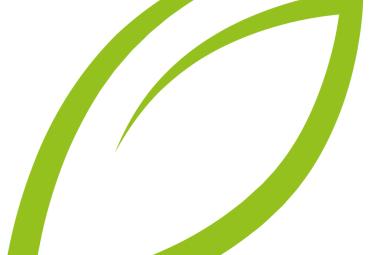 grünes Blatt verwendet als Logo für das Projekt