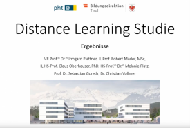 Screenshot Distance Learning Studie
