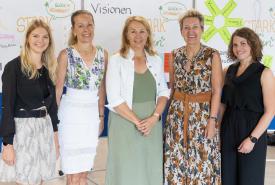 Kooperation: v.l.n.r. Marina Spörr (ÖGK), Irmgard Plattner (PHT), Claudia Grißmann (Bildungsdirektion), Birgit Heidegger (PHT), Lisa Stern (ÖGK)