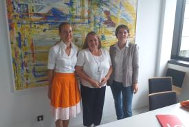 v.l.n.r. VR Plattner, Ingrid Hotarek, VR Alber