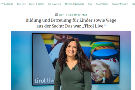 Barbara Benoist-Kosler beim Tirol-Live-Interview am 25.09.2023
