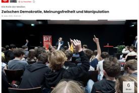 Die Bezirksblätter berichten online über den Schwerpunkttag "Doing Democracy".