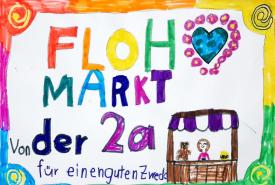 Einen Flohmarkt organisierten die Kinder der 2a und lukrierten damit 1000 Euro, die sie für Ziegen in Simbabwe spendeten.