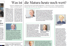 Die Tiroler Tageszeitung befragte Tiroler Bildungsexpert:innen zum Thema Matura.