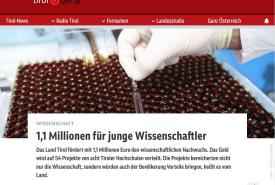 Die Forschenden Martina Überall und Simone Baumann erhielten den Zuschlag der Tiroler Nachwuchsforscher:innenförderung.