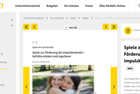 Homepage der Website des Raabe-Verlags