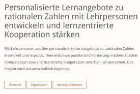 Screenshot personalisierte Lernangebote