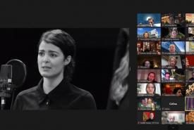 Virtuelle Weihnachtsfeier Chor