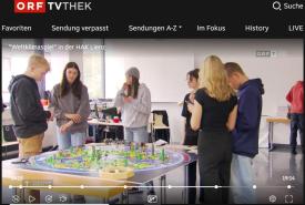 Das Weltklimaspiel im Einsatz, der ORF Tirol berichtete direkt aus der Klasse.