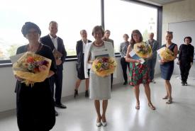 Langjährige Mitarbeiterinnen wurden geehrte - Gruppenfoto.