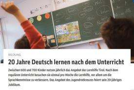 Screenshot ORF Tirol Webartikel Lernhilfe