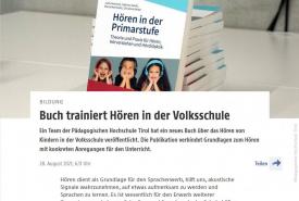 Die Neuerscheinung Hören in der Primarstufe im orf.tirol online