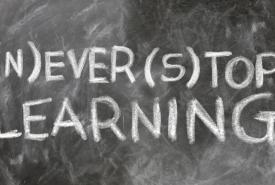 Never stop learning